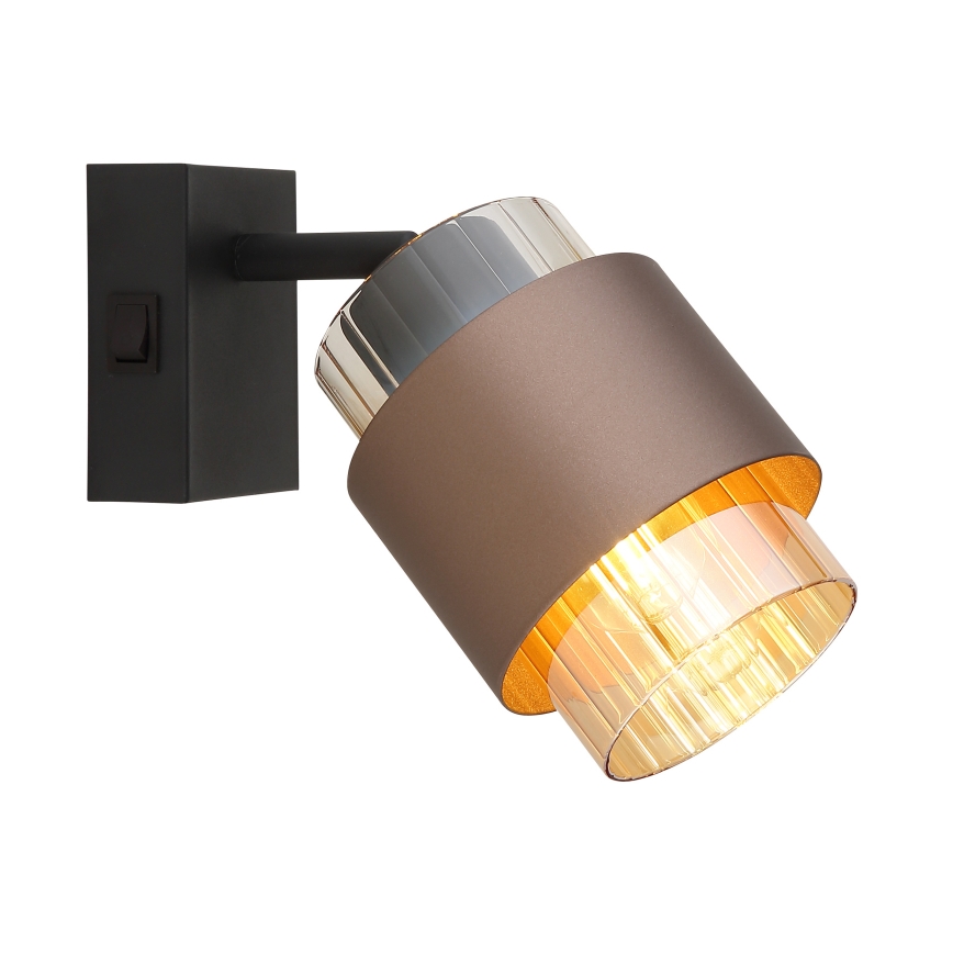Globo - Wandspot 1xE27/40W/230V schwarz/bronze