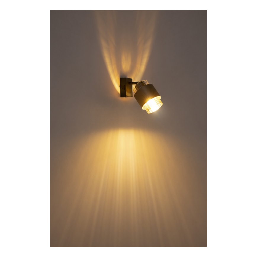 Globo - Wandspot 1xE27/40W/230V schwarz/bronze