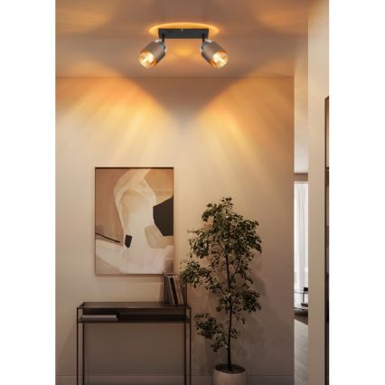 Globo - Deckenspot 2xE27/40W/230V schwarz/bronze