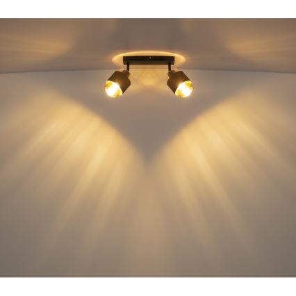 Globo - Deckenspot 2xE27/40W/230V schwarz/bronze
