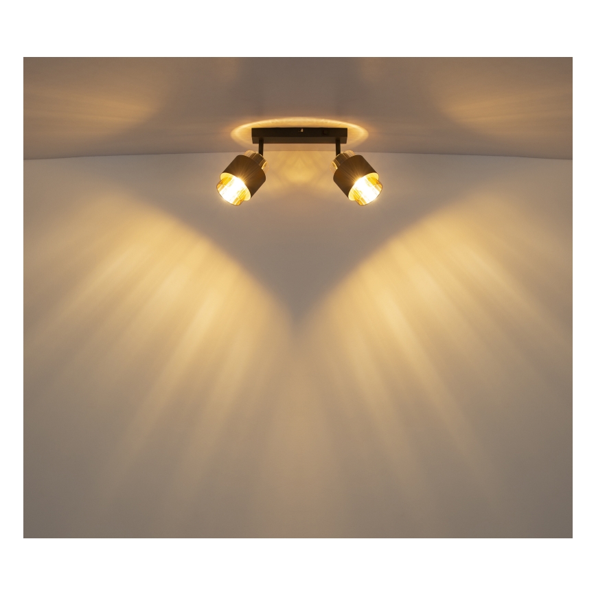 Globo - Deckenspot 2xE27/40W/230V schwarz/bronze