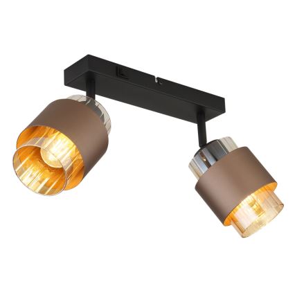 Globo - Deckenspot 2xE27/40W/230V schwarz/bronze