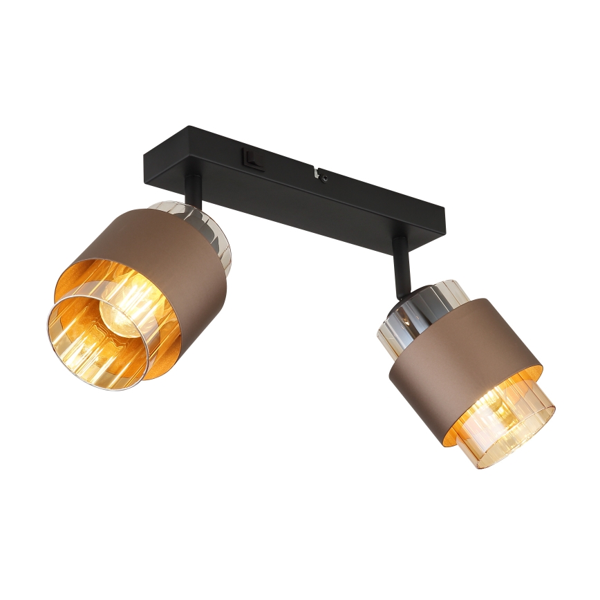 Globo - Deckenspot 2xE27/40W/230V schwarz/bronze
