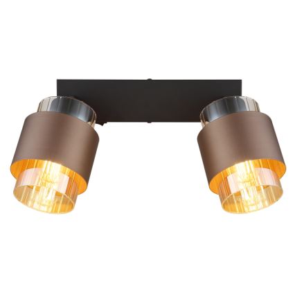 Globo - Deckenspot 2xE27/40W/230V schwarz/bronze