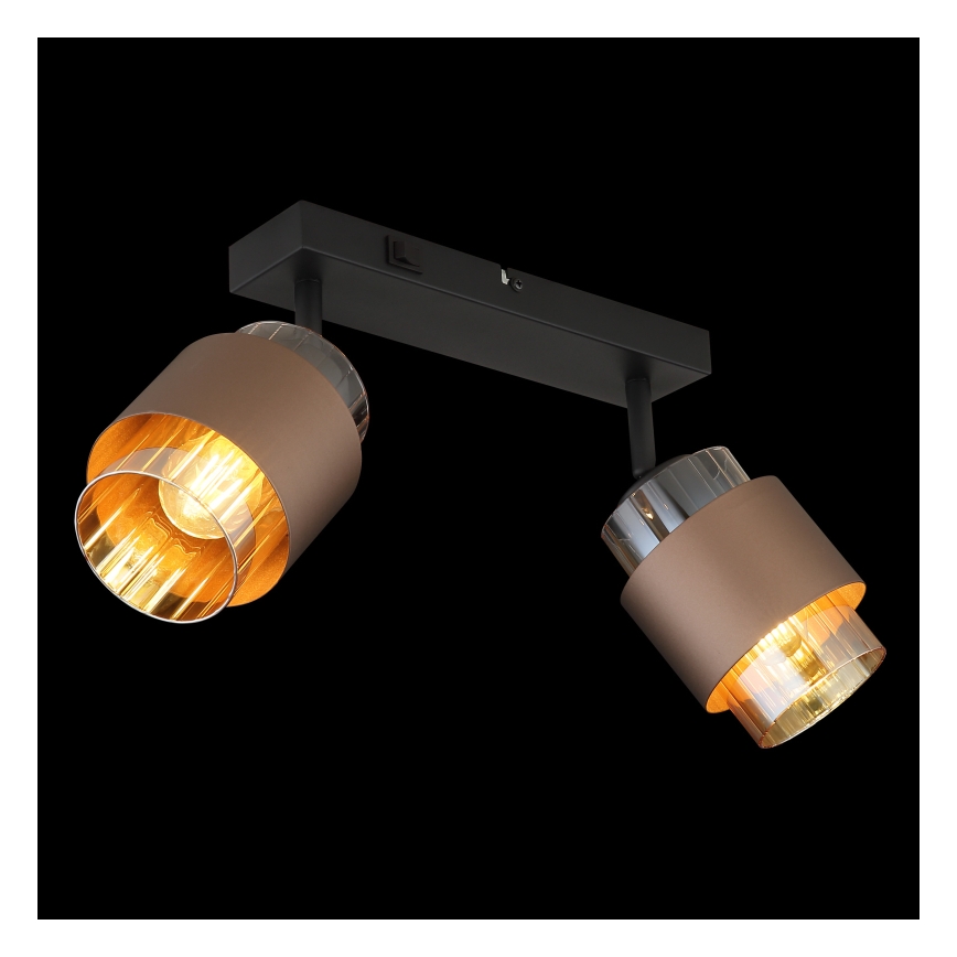 Globo - Deckenspot 2xE27/40W/230V schwarz/bronze
