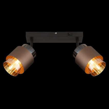 Globo - Deckenspot 2xE27/40W/230V schwarz/bronze