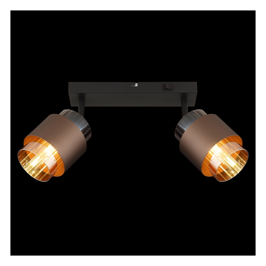 Globo - Deckenspot 2xE27/40W/230V schwarz/bronze
