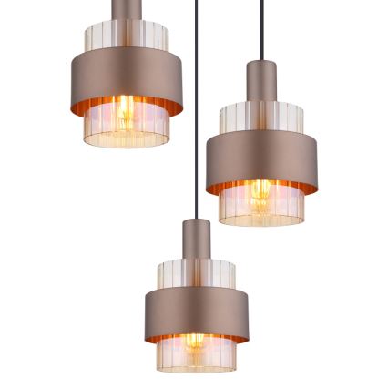 Globo - Hängeleuchte mit Kabelaufhängung 3xE27/60W/230V