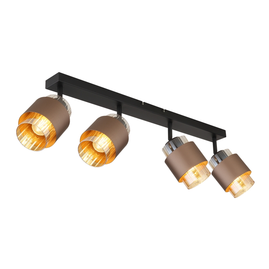 Globo - Deckenstrahler 4xE27/40W/230V schwarz/bronze