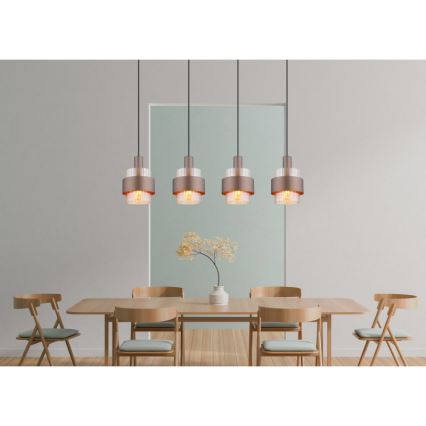 Globo - Hängeleuchte 4xE27/60W/230V