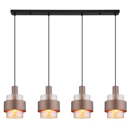 Globo - Hängeleuchte 4xE27/60W/230V