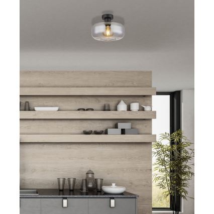 Globo - Anbauleuchte 1xE27/40W/230V d 28 cm grau