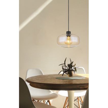 Globo - Hängeleuchte 1xE27/40W/230V d 28 cm klar