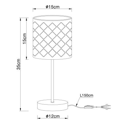 Globo - Tischlampe 1xE14/40W/230V