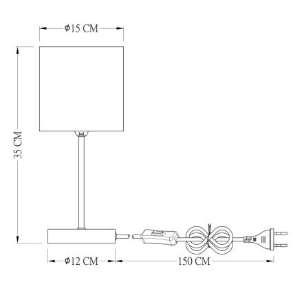 Globo - Tischlampe 1xE14/25W/230V