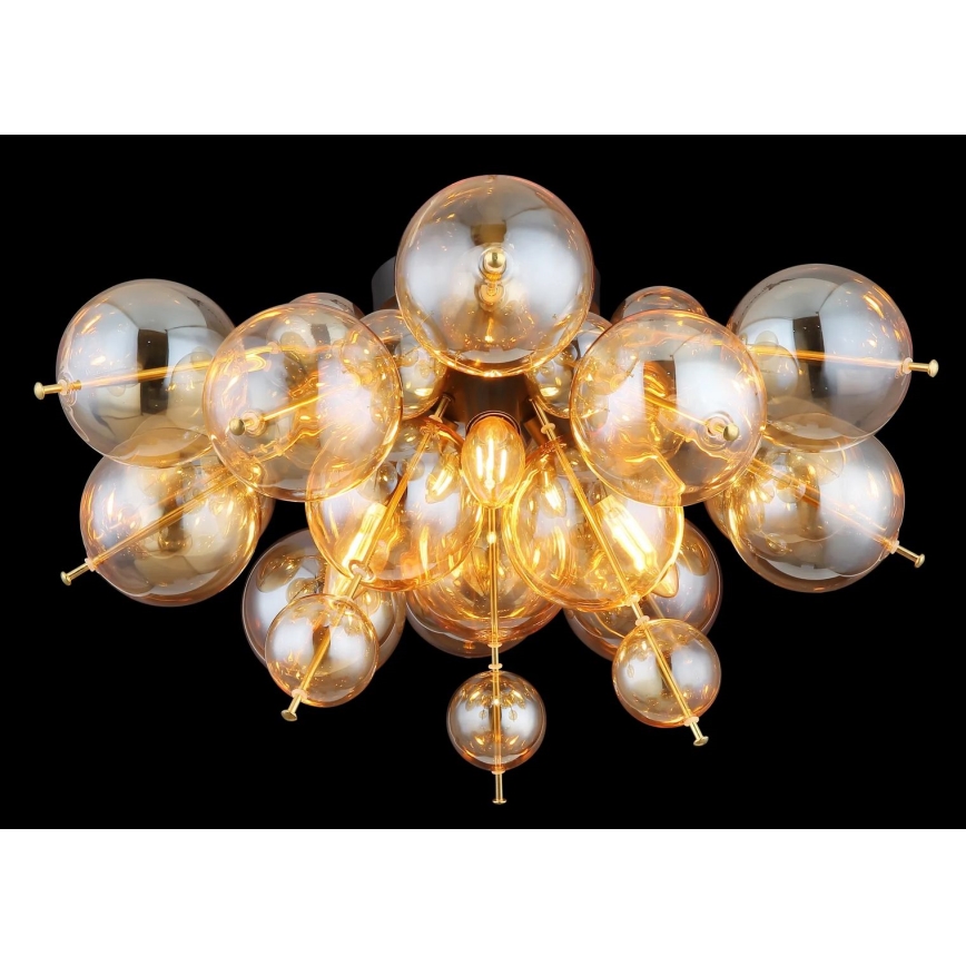 Globo - Anbauleuchte 3xE14/25W/230V d 55 cm golden