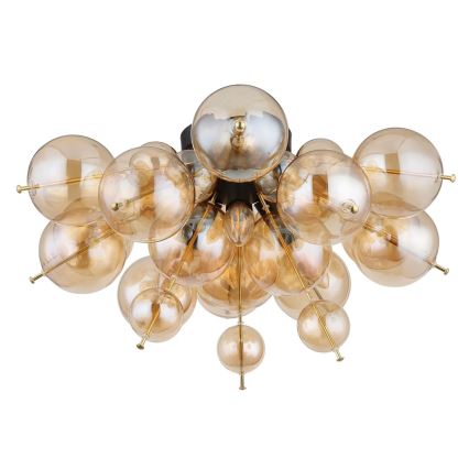 Globo - Anbauleuchte 3xE14/25W/230V d 55 cm golden