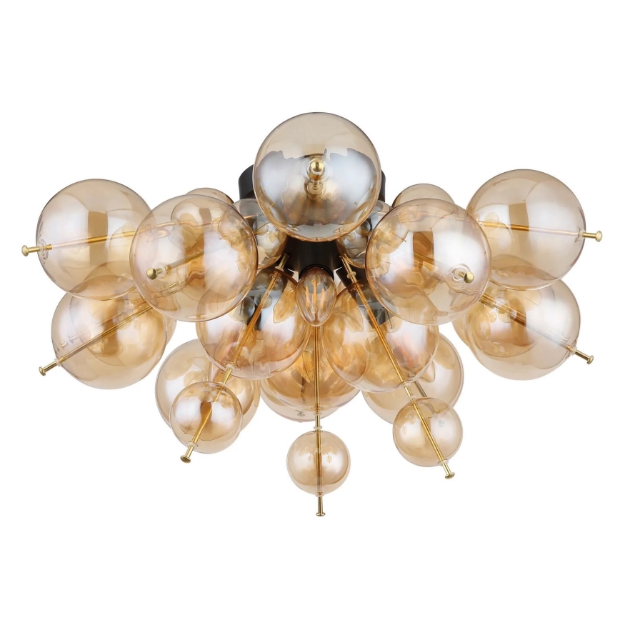 Globo - Anbauleuchte 3xE14/25W/230V d 55 cm golden