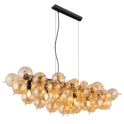 Globo - Pendelleuchte an Kabel 6xE14/25W/230V goldfarben
