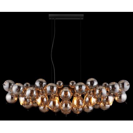 Globo - Pendelleuchte an Kabel 6xE14/25W/230V schwarz