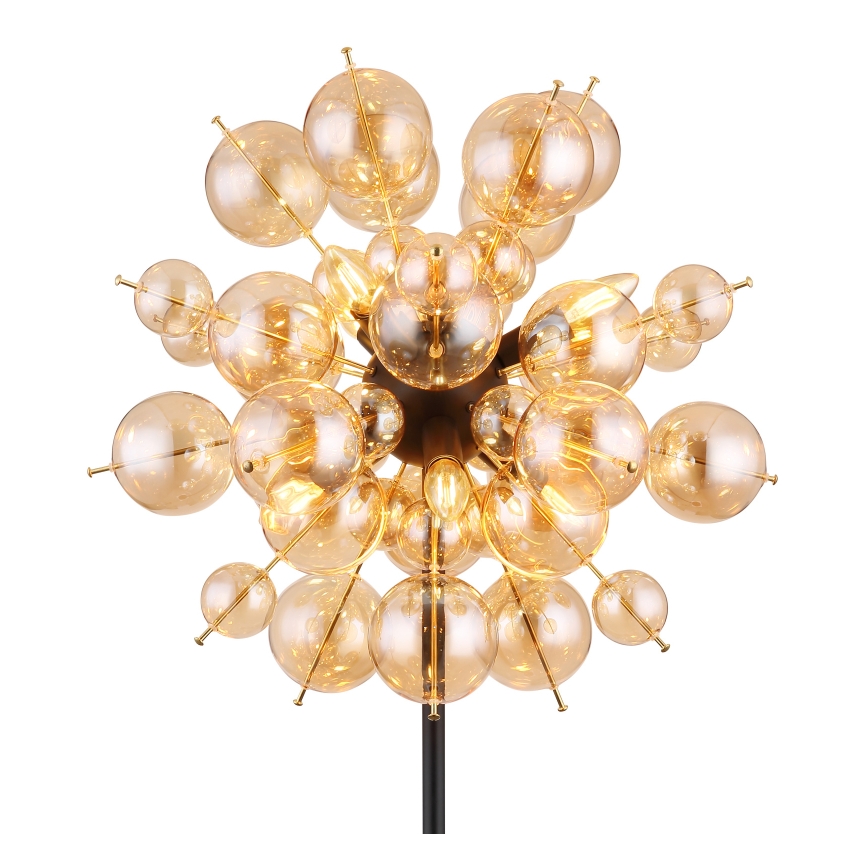 Globo - Stehleuchte 6xE14/25W/230V goldfarben