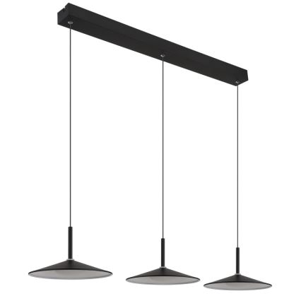 Globo - LED-Pendelleuchte an Drahtseil LED/24W/230V 4000K schwarz