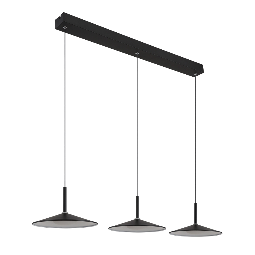 Globo - LED-Pendelleuchte an Drahtseil LED/24W/230V 4000K schwarz