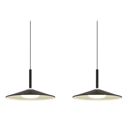 Globo - LED-Pendelleuchte an Drahtseil LED/24W/230V 4000K schwarz