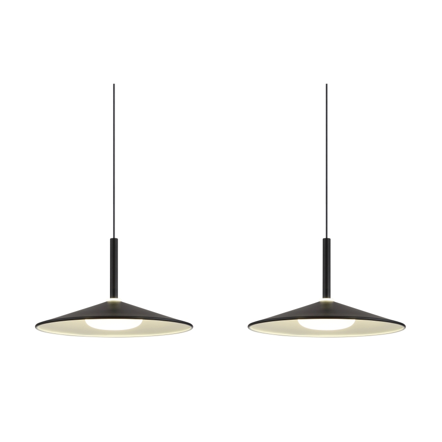 Globo - LED-Pendelleuchte an Drahtseil LED/24W/230V 4000K schwarz