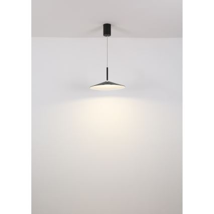 Globo - LED-Pendelleuchte an Stahlseil LED/18W/230V 4000K schwarz