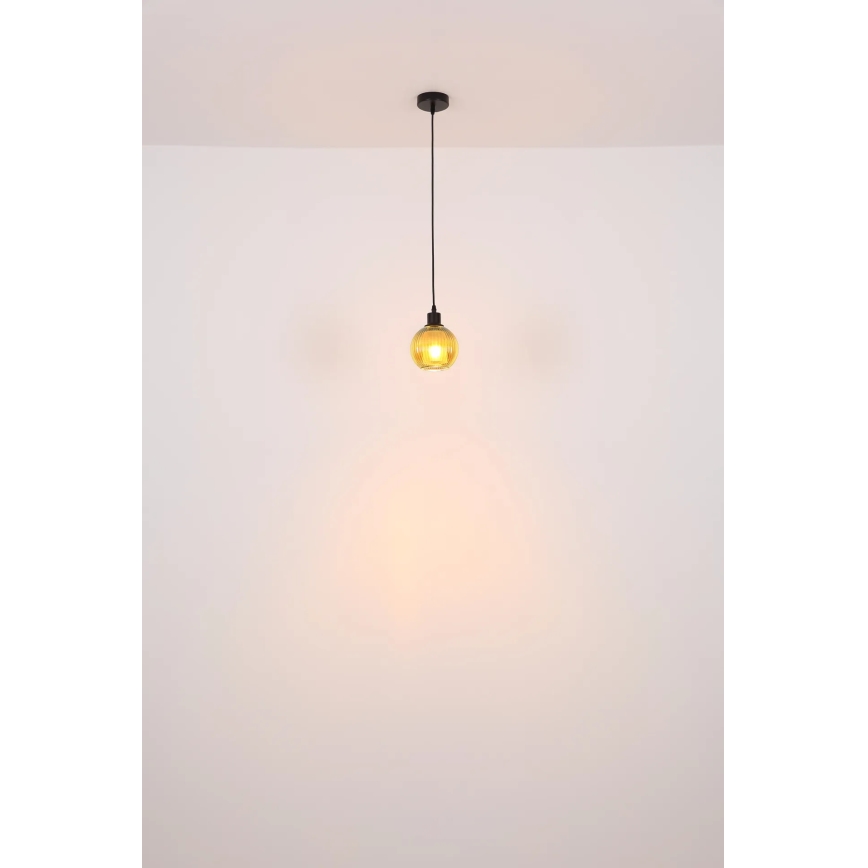 Globo - Hängeleuchte 1xE27/25W/230V d 15 cm grün