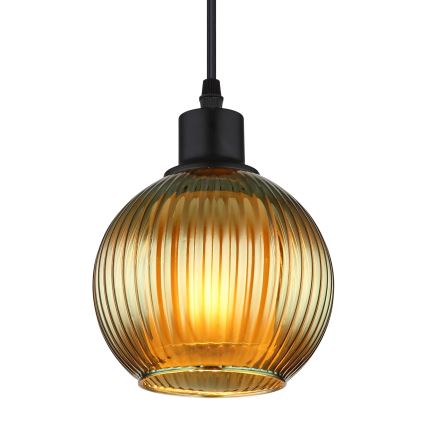 Globo - Hängeleuchte 1xE27/25W/230V d 15 cm grün