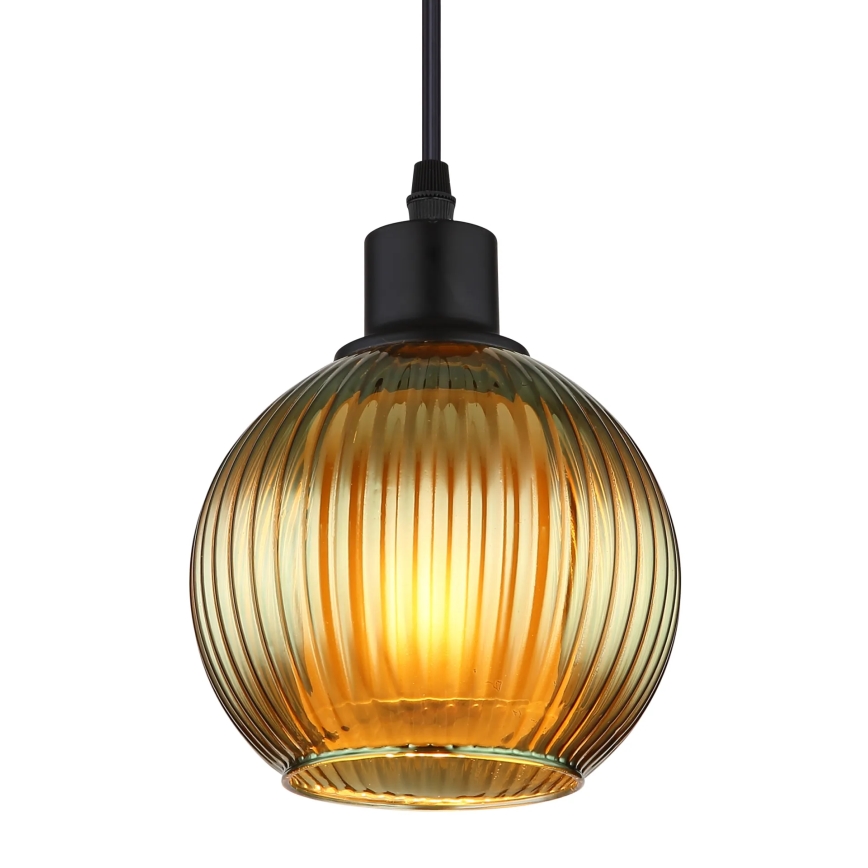 Globo - Hängeleuchte 1xE27/25W/230V d 15 cm grün