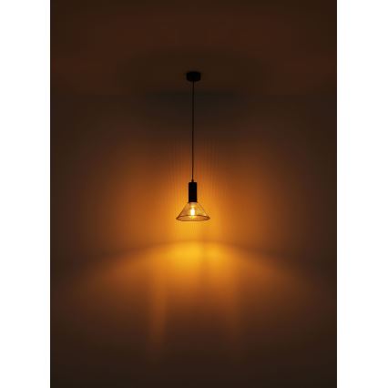 Globo - Hängeleuchte an Schnur 1xE27/60W/230V schwarz