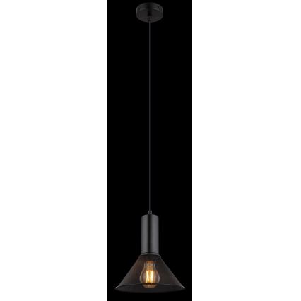 Globo - Hängeleuchte an Schnur 1xE27/60W/230V schwarz