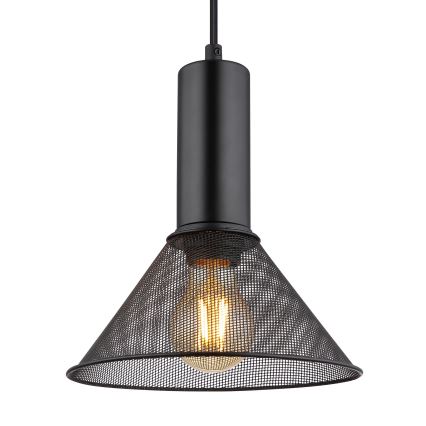 Globo - Hängeleuchte an Schnur 1xE27/60W/230V schwarz