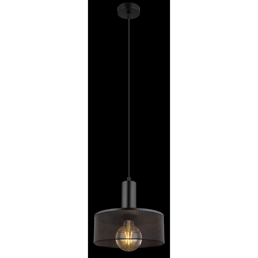 Globo - Hängeleuchte an Schnur 1xE27/60W/230V schwarz