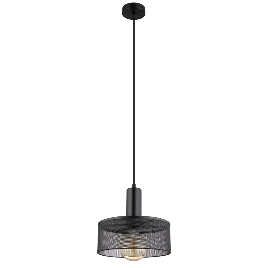 Globo - Hängeleuchte an Schnur 1xE27/60W/230V schwarz