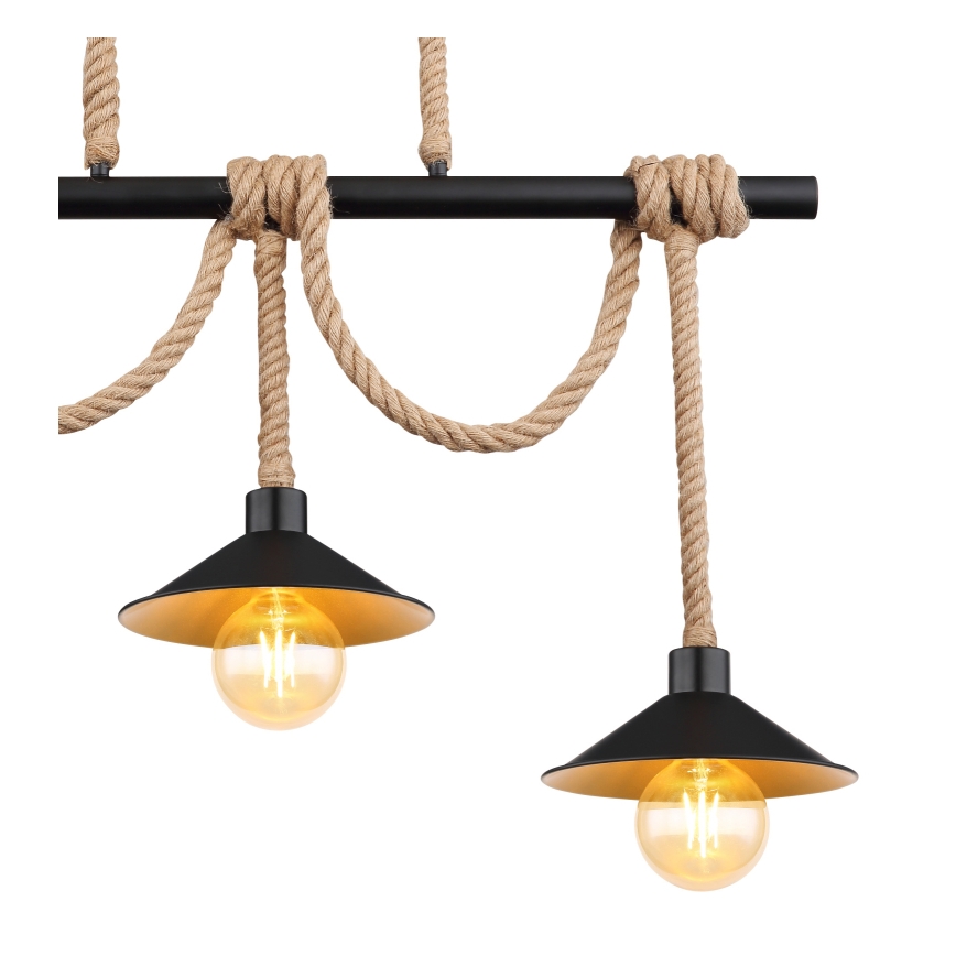 Globo 15690-3H - Hängeleuchte an Kabel DIANA 3xE27/60W/230V schwarz