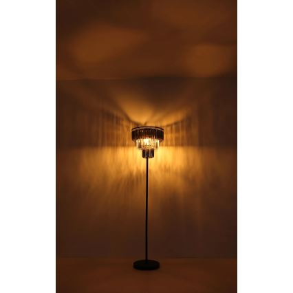 Globo - Stehleuchte 3xE27/40W/230V d 40 cm schwarz