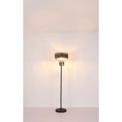 Globo - Stehleuchte 3xE27/40W/230V d 40 cm schwarz