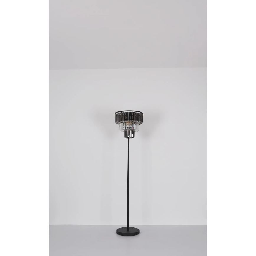 Globo - Stehleuchte 3xE27/40W/230V d 40 cm schwarz