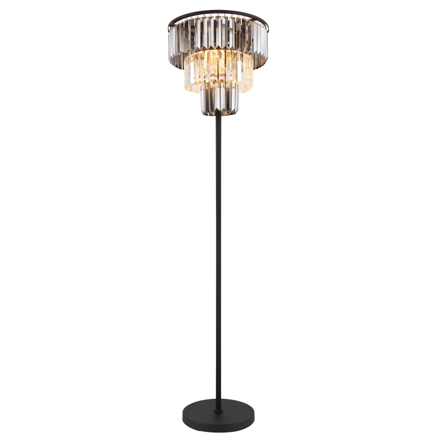 Globo - Stehleuchte 3xE27/40W/230V d 40 cm schwarz