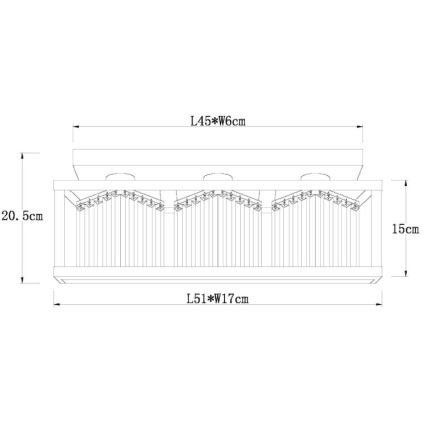 Globo - Aufbauleuchte 3xE27/40W/230V