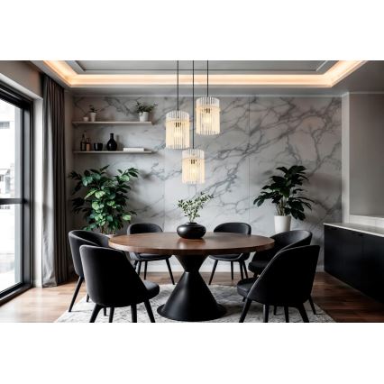 Globo - Pendelleuchte mit Kabel 3xE27/60W/230V