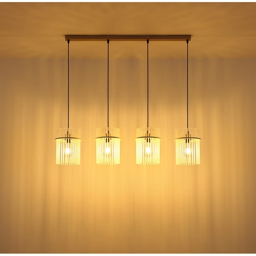 Globo - Pendelleuchte mit Kabelaufhängung 4xE27/60W/230V