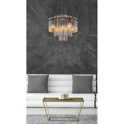 Globo - Pendelleuchte mit Kabelabhängung 5xE27/60W/230V schwarz