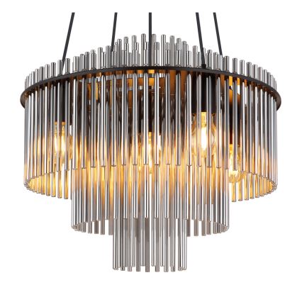 Globo - Pendelleuchte mit Kabelabhängung 5xE27/60W/230V schwarz