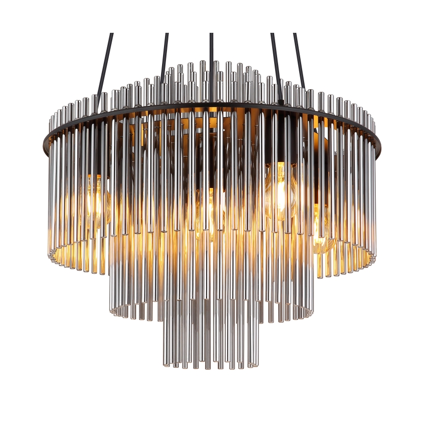 Globo - Pendelleuchte mit Kabelabhängung 5xE27/60W/230V schwarz
