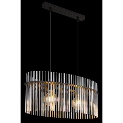 Globo - Hängeleuchte 2xE27/60W/230V schwarz